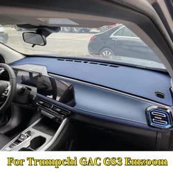For Trumpchi GAC GS3 Emzoom 2022 2023 2024 Car Instrument Leather Dashboard Anti Light Shield Mat Sunshade Mat Interior Decor