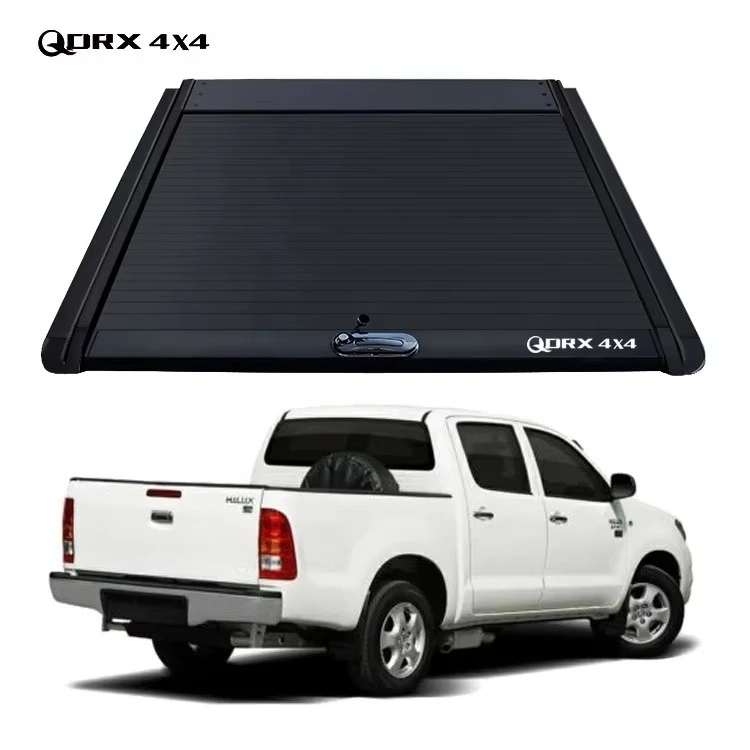 

Pickup Truck Parts Black Aluminum Alloy Double Pickup Truck Bed Tonneau Cover