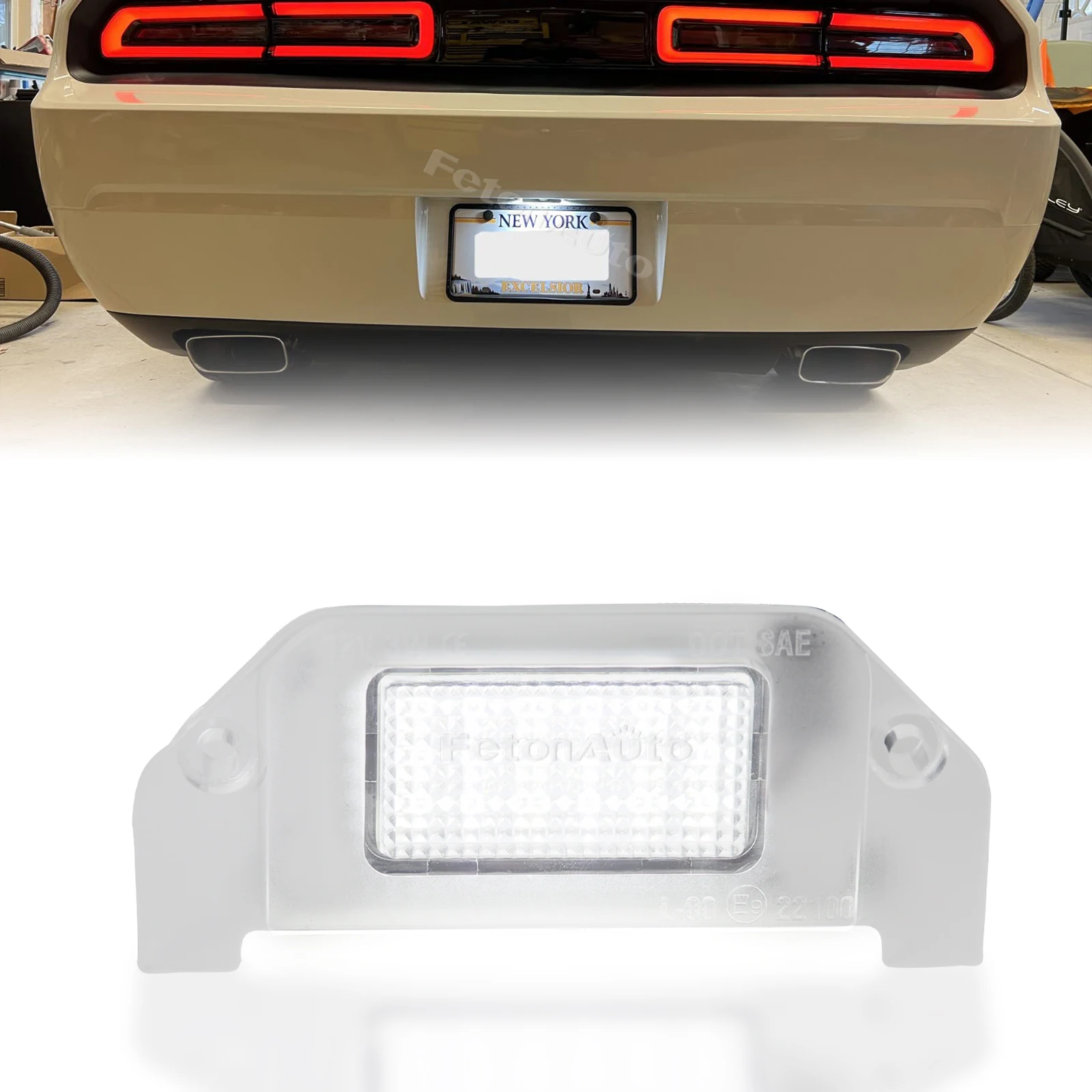 1x License Plate Light  For Dodge Dart Challenger Avenger Charger Magnum Chrysler 300