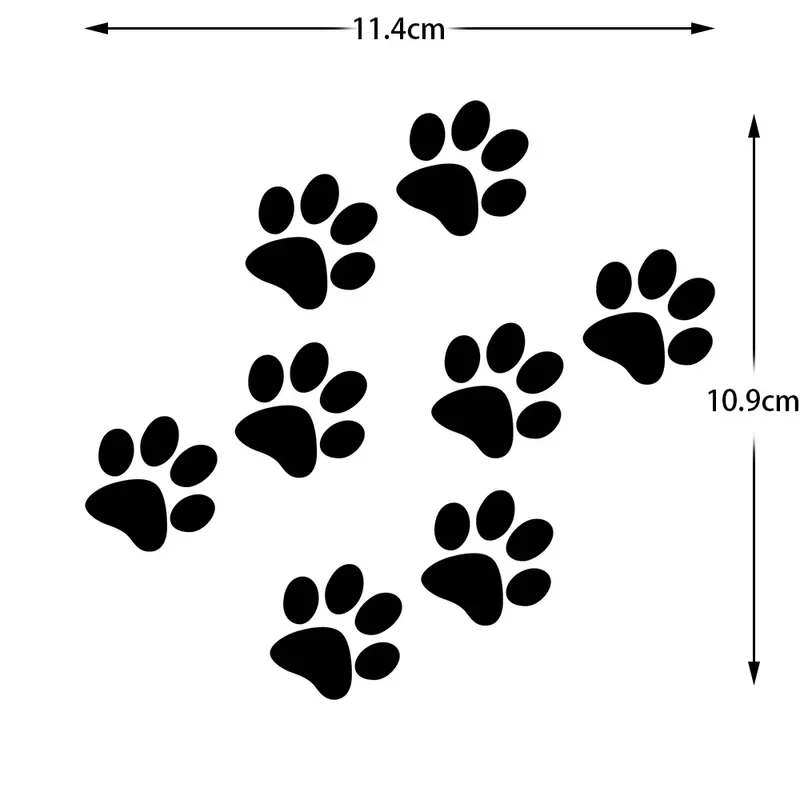 Funny Cat Paw Print Reflective Motorcycle Stickers Moto Helmet Scooter Auto Body Windshield Decal Accessories