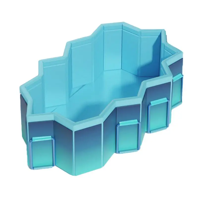 

Large Family Swimming Pool 1.6-3M Foldable Frame Pools Thickened Wear-Resistant Outdoor Party Non-Inflatable Water Games