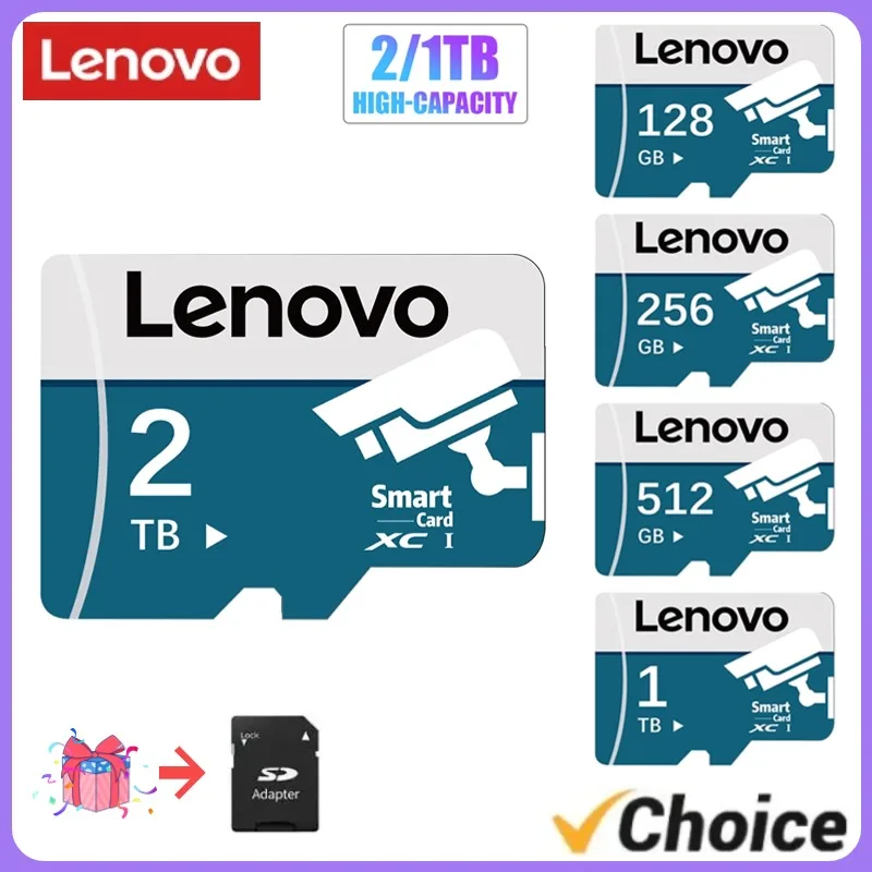 Original Lenovo 2TB SD TF Memory Card U3 High Speed A2 1TB Micro Tf Sd Card For Nintendo Switch / Lite Game Console Accessories