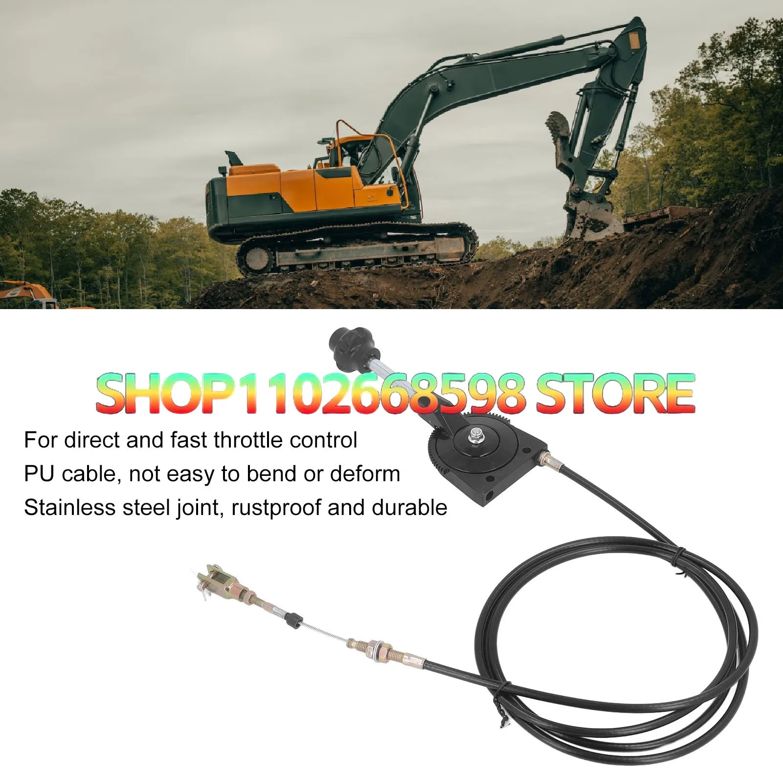 

Трос дроссельной заслонки экскаватора Замена кабеля управления дроссельной заслонкой экскаватора 2. Гибкий провод дроссельной заслонки ручной счетчика для EX230 EX230