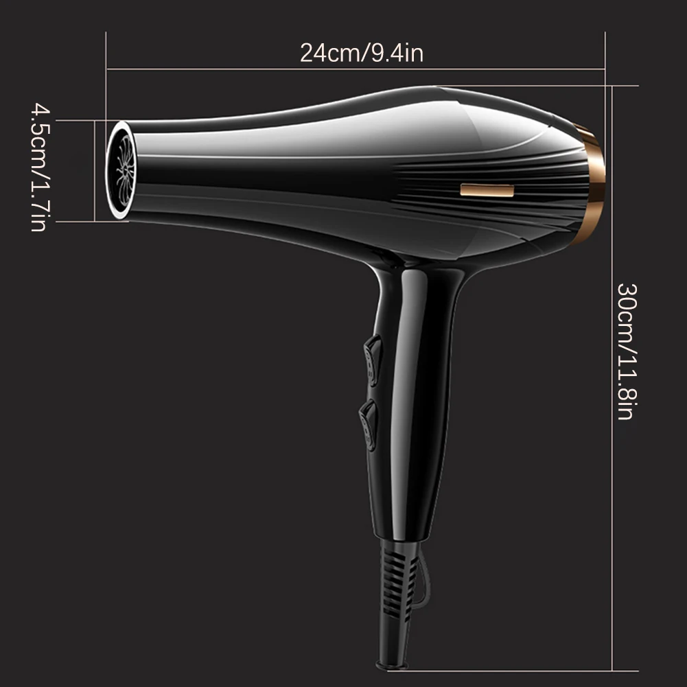 6 In 1 High-Powered Low Noise Hair Dryer Powerful Fast Dry Hot Cold Wind Hair Dryer For Home Travel Hair Styling image 6