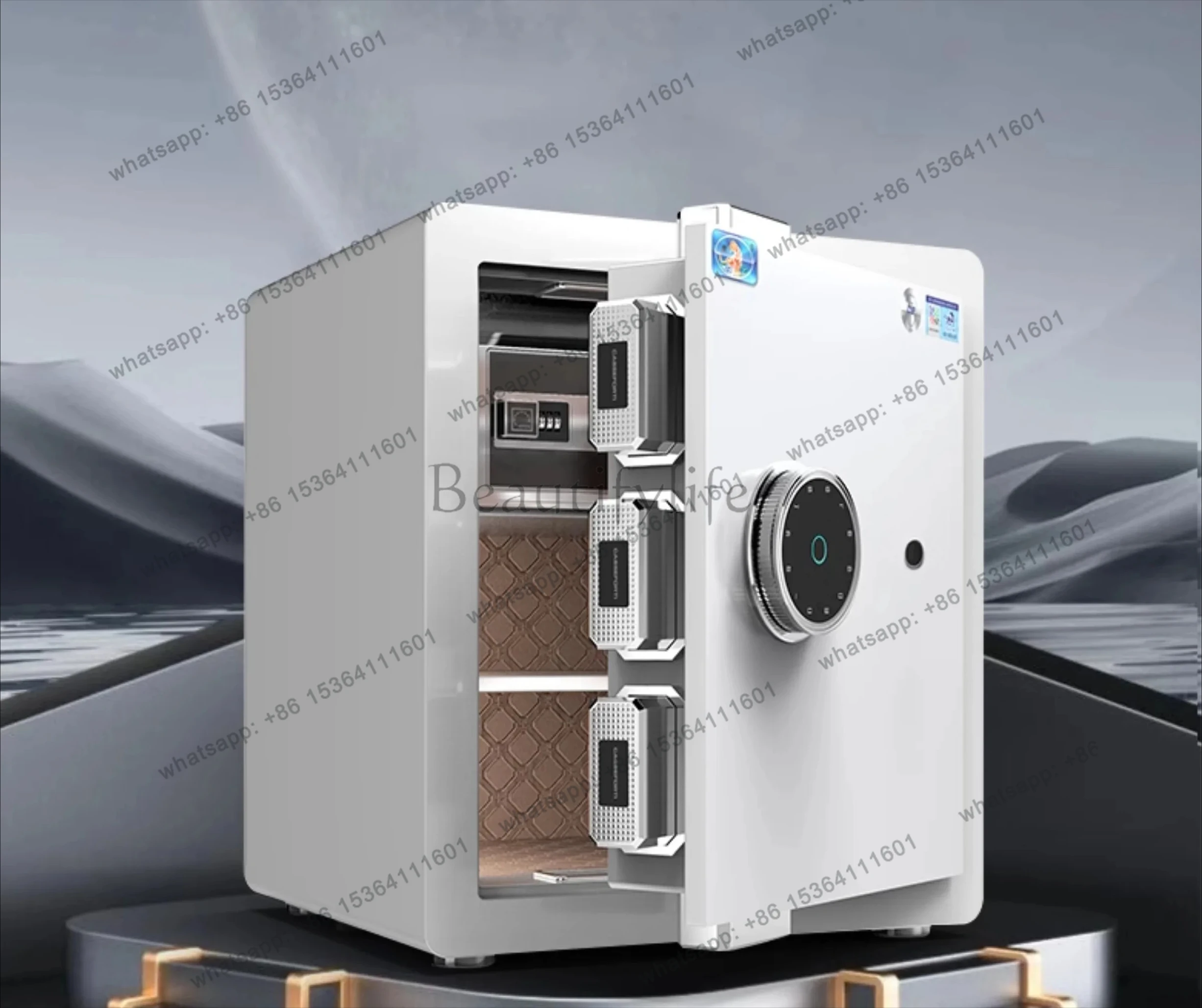 safe all-steel anti-theft intelligent remote invisible safe deposit box