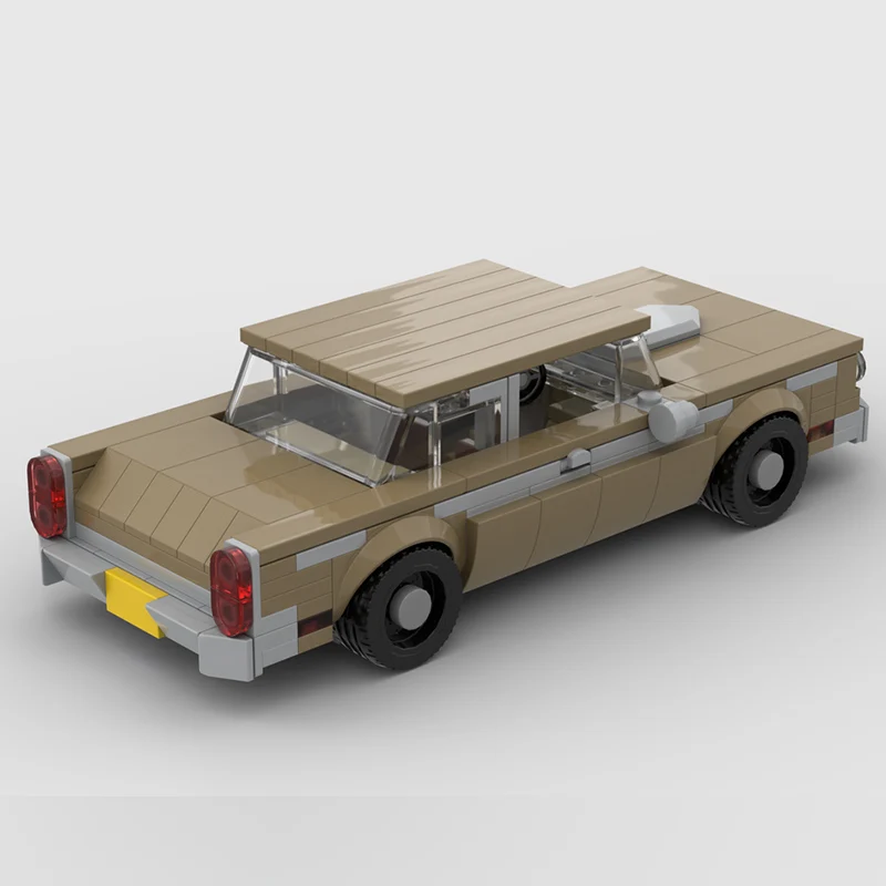 ชุดตัวต่อรถแข่งโมเดล MOC แบบคลาสสิกย้อนยุค รถเก๋ง ประกอบเอง เหมาะสำหรับเด็ก เป็นของขวัญวันหยุด