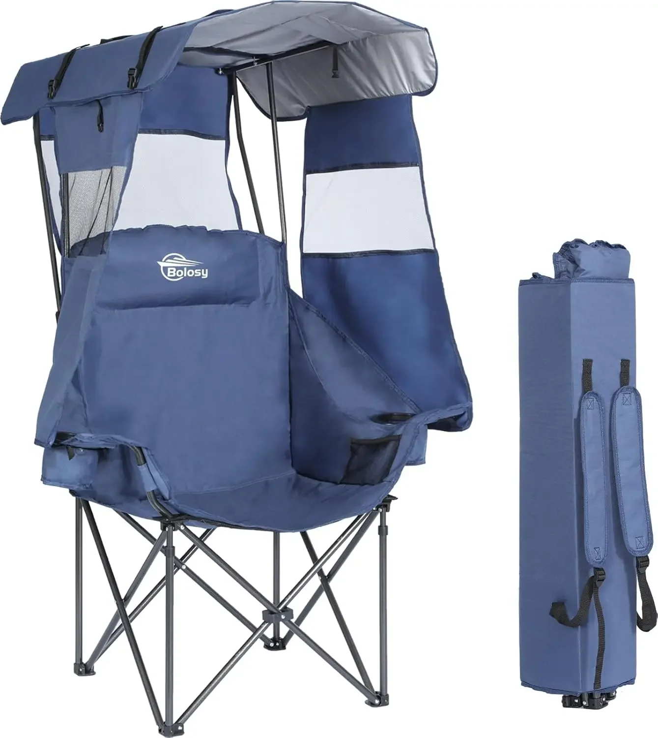 

Camping Chair with Canopy Beach Chair with Canopy Shade Oversized Folding Canopy Chair for Camping, Beach, Picnics, Fishing, Spo