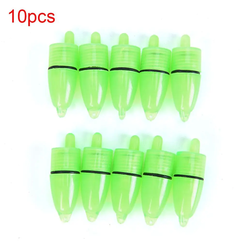 10 יח'\חבילה זוהר ים הוביל האכלה דיג פעמון ירוק מנורת אות אור ירוק עבור דיג הלילה כלי טבעת