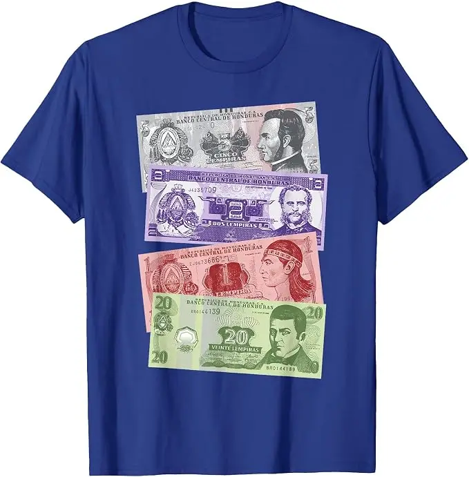 Honduras Billetes, Lempiras T-Shirt Y2k Persönlichkeits-Grafik-Bekleidung für Frauen Männer A Por Baleadas Catrachos Neuheits-Geschenk-T-Shirt-Oberteile – Detail 17