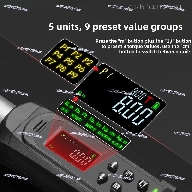 Foreign Trade Electronic Digital Torque Wrench High Precision Torque Wrench Industrial Grade Motorcycle Spark Plug Kg Wrench