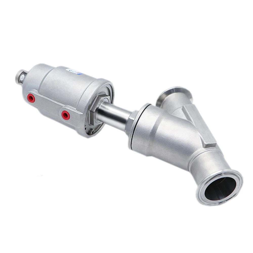 2inch 304 Stainless Steel Pneumatic Quick-install Angle Seat Valve 16bar Angle Seat Valve PTFE Sealing