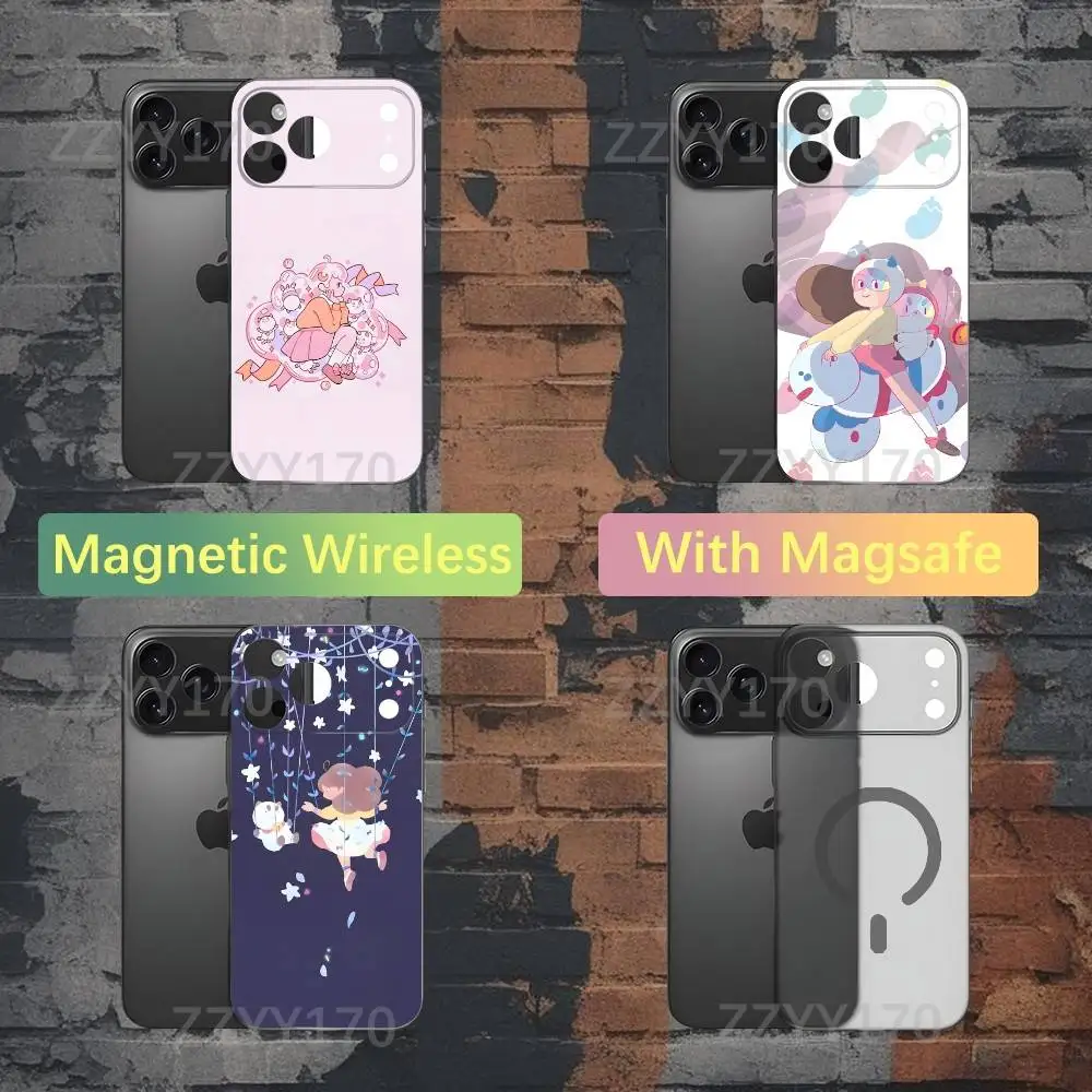 

Cute B-Bee And P-Puppycat Phone Case For iPhone 17,16,15,14,13,12,X,XS,Pro,Max,Plus,E,Air,Mini with Magsafe Magnetic Liquid TPU