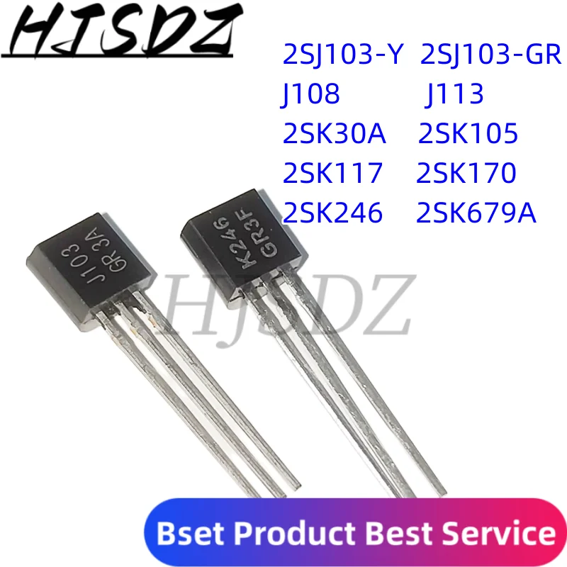 10PCS 2SK30A K30A TO-92 2SK30A 2SK105 2SK117 2SK170 2SK246 2SK679A 2SJ103-Y 2SJ103-GR 2SJ103 J103 2SJ108 J108 2SJ113 J113