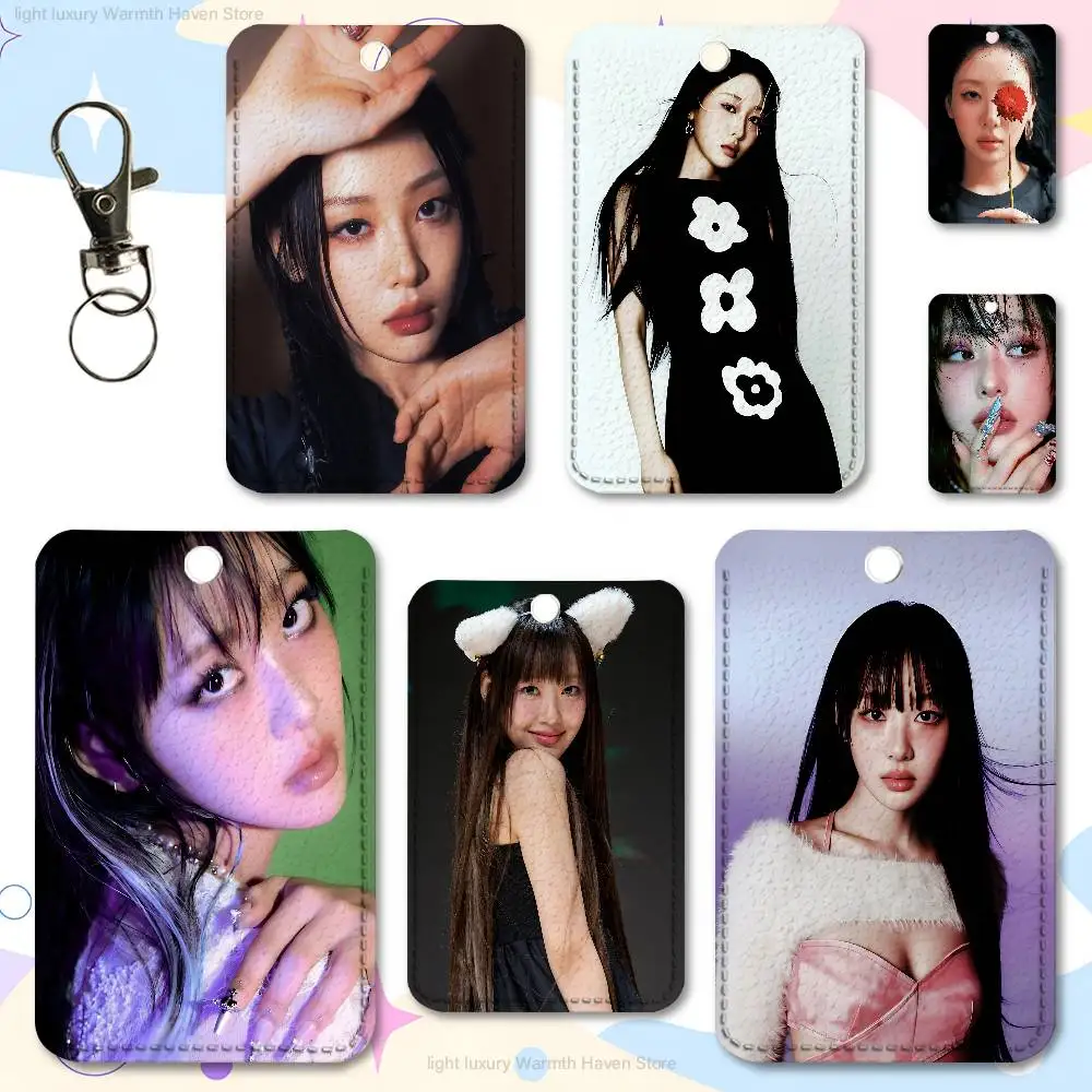 

Singer Y-Yves Album Holder Keychain For Work Card Bank Business Holder Student Card Protective Case Bus Card