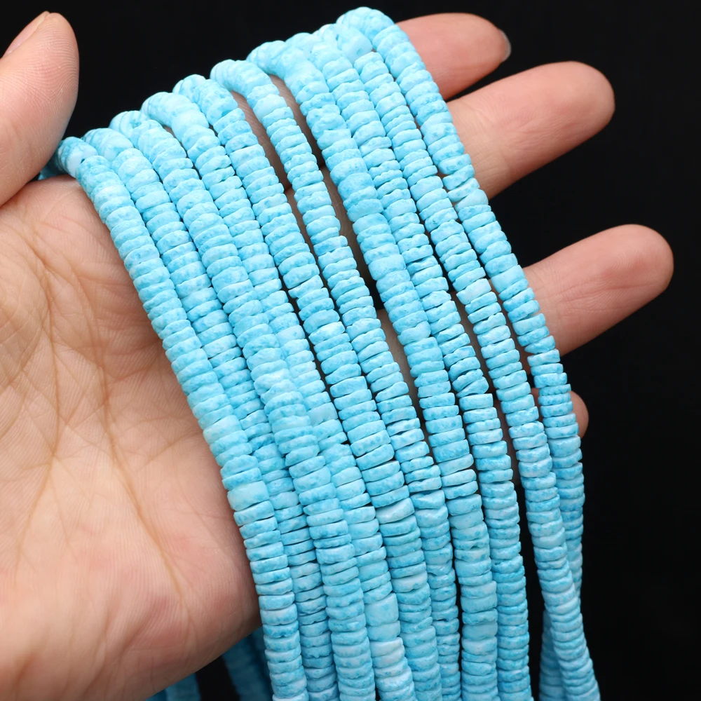 Natural Stone Shell Beads Disc shape Multi-color Spacer Bead for Jewelry Making Diy Bracelet Necklace Crafts Accessories - Image 6