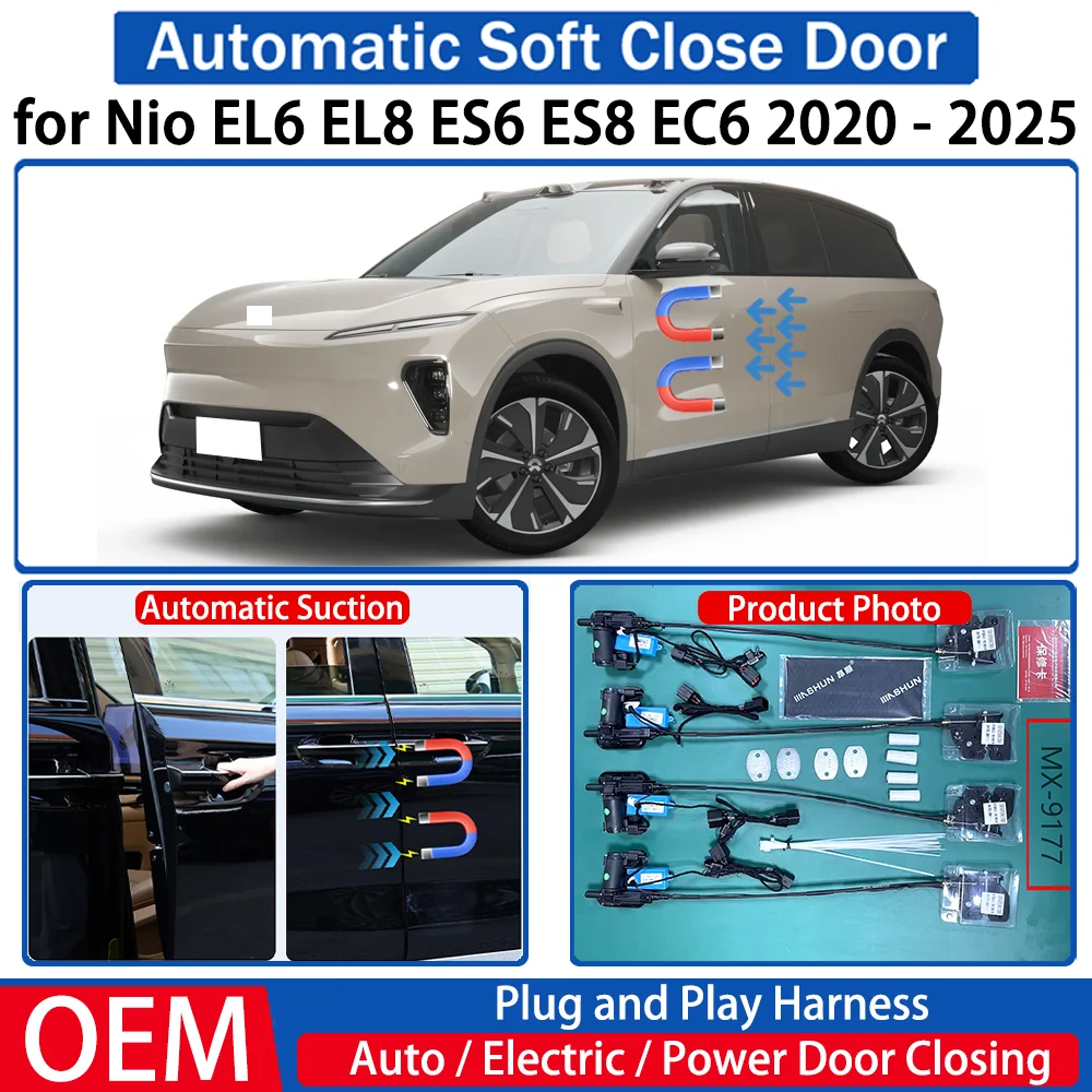 for Nio EL6 EL8 ES6 ES8 EC6 2020 2021 2022 2023 2024 2025 Car Automatic Soft Close Door Electric Suction Kit Auto Power Closing