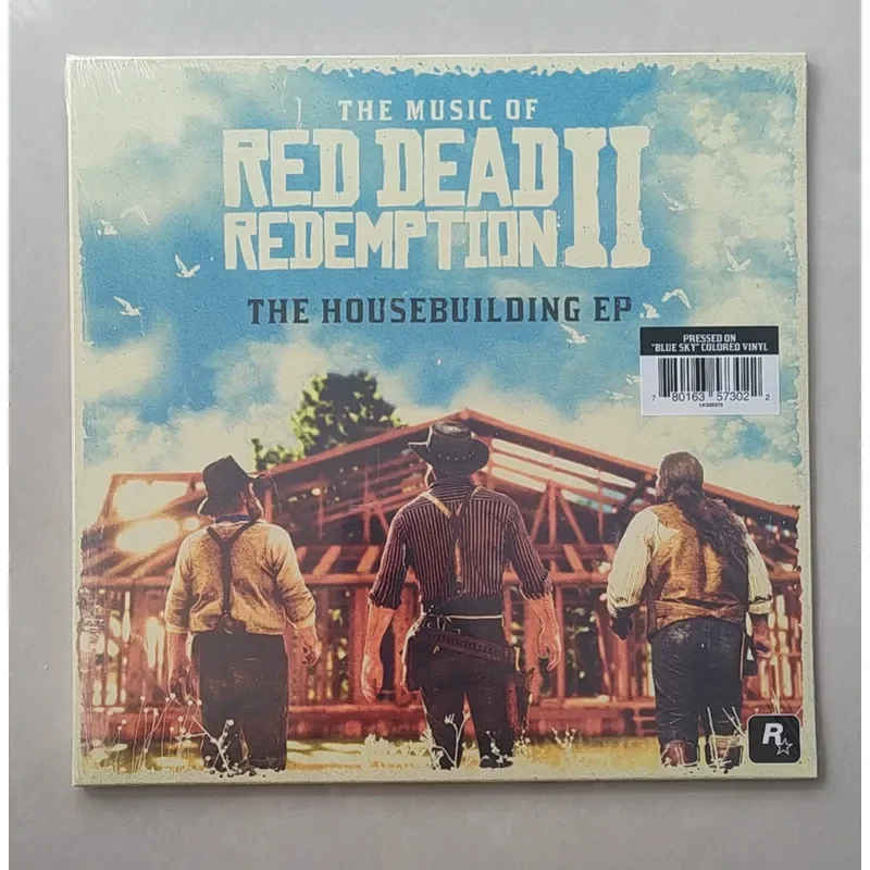 Red Dead Redemption Big Cousin 2 The Joy of House Building EP Vinyle couleur bleu ciel pour bande originale de jeu vidéo