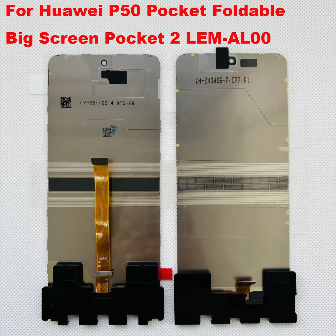Pantalla LCD principal plegable Original de 120Hz para Huawei P50 Pocket BAL-AL00 para Huawei Pocket 2 LEM-AL00 LCD principal plegable