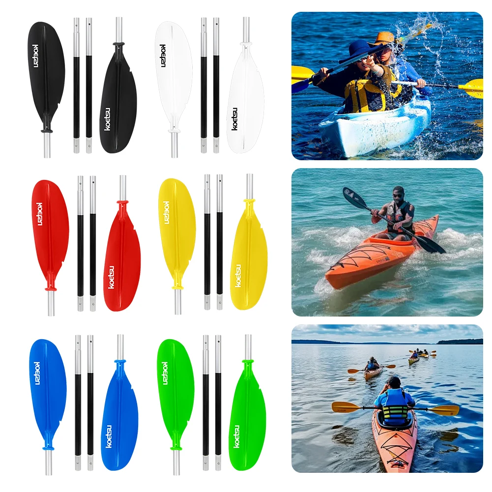 

4-Piece Double-Head Surfpaddle Adjustable Floating Kayak Paddle Stand Up Paddleboard Paddles for Outdoor Water Sports