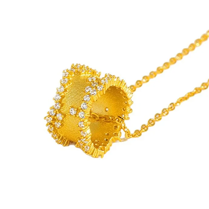 الكلاسيكية 18K الذهب اللون النجوم قليلا الخصر القلائد للنساء الزفاف المشاركة غرامة الزركون سلسلة مجوهرات هدايا