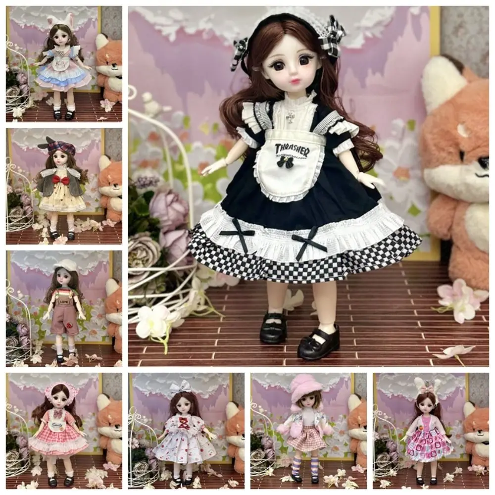 1/6 SD 30cm Bjd Doll with Clothes Attractive Eyes with Wig Make Up Princess Dress Up BJD Dolls Ball Jointed Elegant