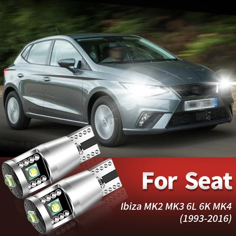 

2pcs LED Clearance Light Bulb Lamp W5W T10 Canbus For Seat Ibiza 2 3 MK2 MK3 MK4 6L 6K Leon MK1 1M 1P Toledo Inca Altea Alhambra