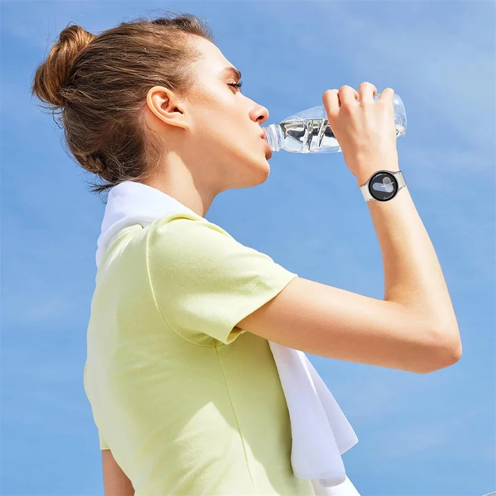 حزام لساعة سامسونج جالاكسي 7 6 5 4 كلاسيك 5 برو 44 مللي متر 40 مللي متر 43 مللي متر 42 مللي متر 47 مللي متر 45 مللي متر سوار سيليكون جالاكسي ساعة 4 5 6 7 الفرقة #4