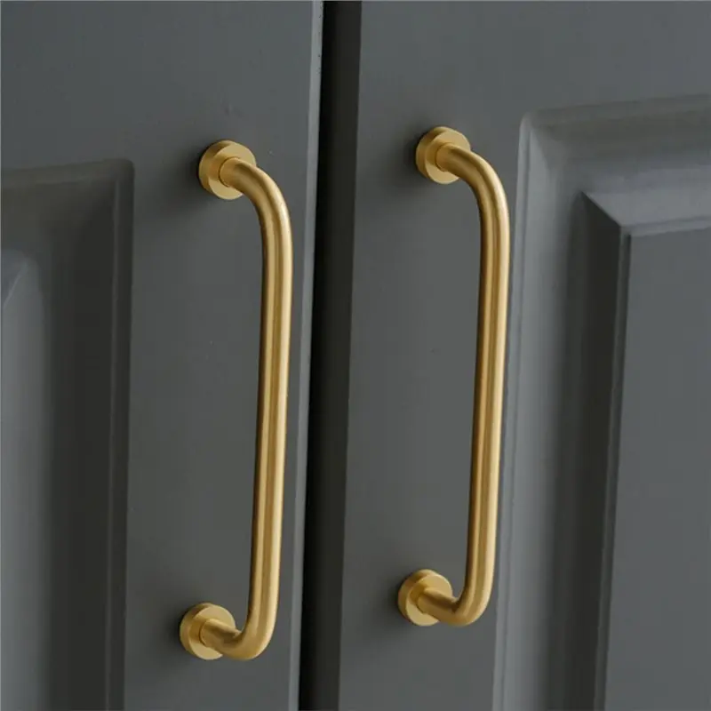 HOT Home Bath Hardware,Gold Finish, Bathroom Shower Grab Bar With Hidden Screws(400Mm)~Jul.