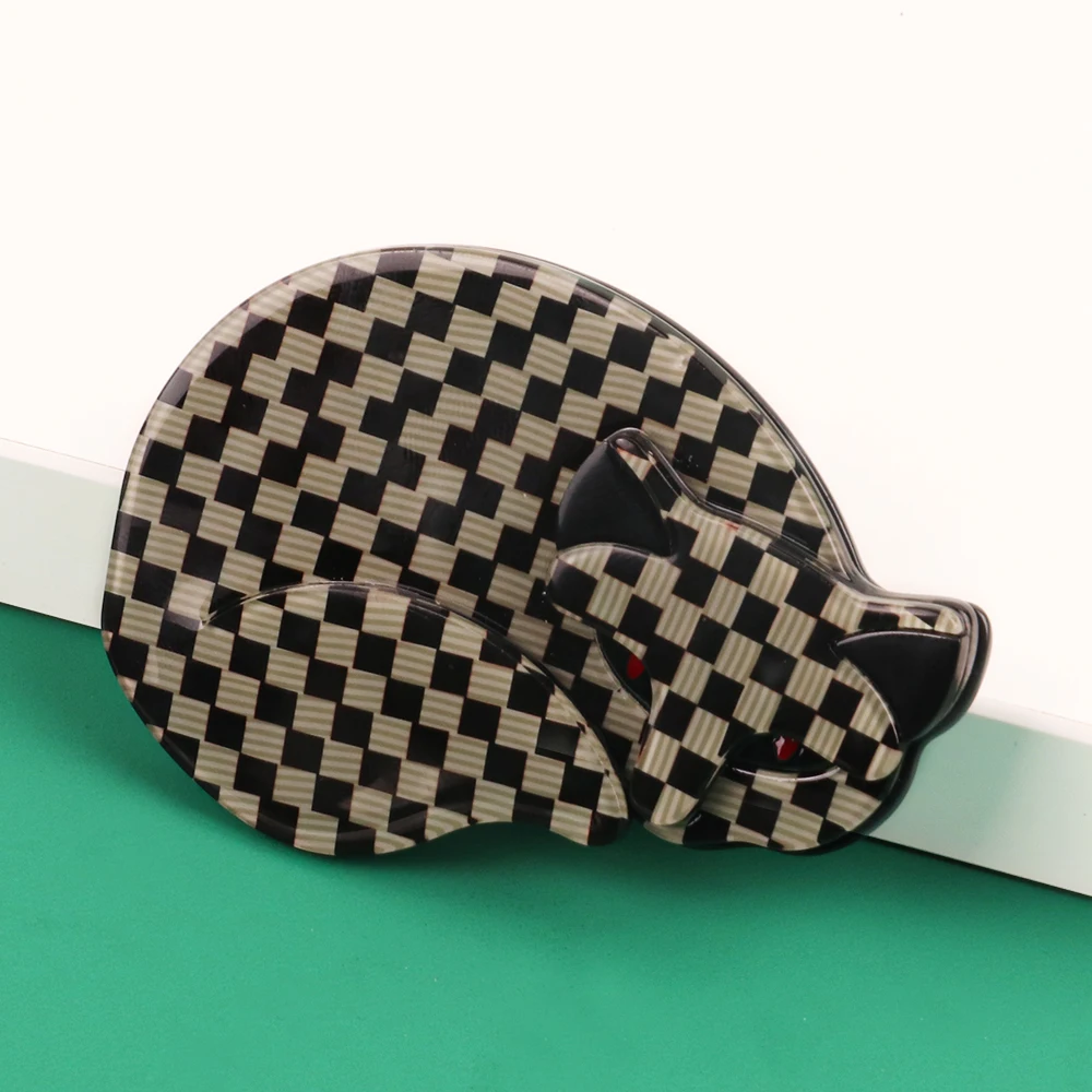 FishSheep Acrylic Fox Cat Brooch Women Resin Cute Animal Big Brooches Pins Jewelry Unisex Clothing Accessories Gifts
