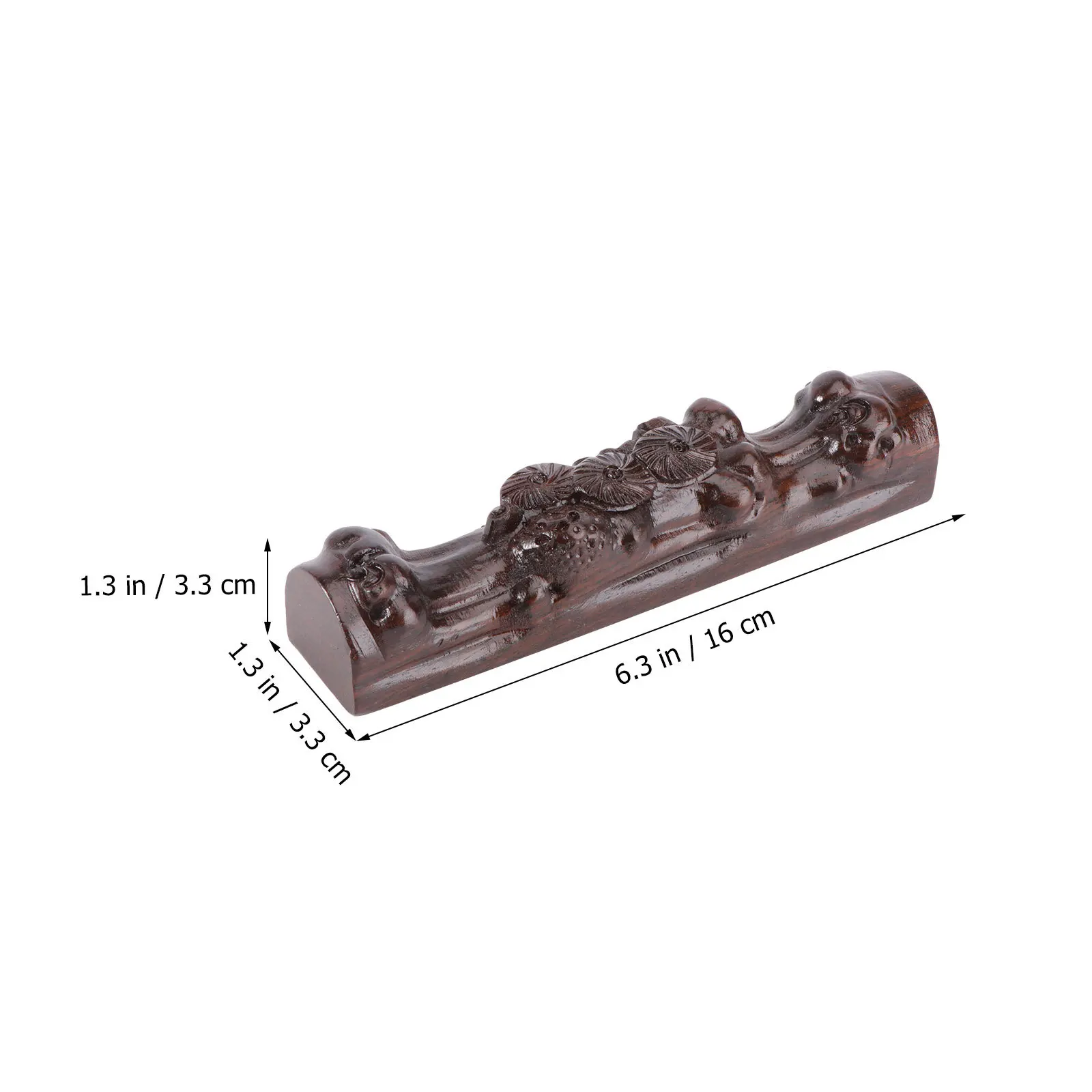 1 stks Ebbenhout Chinese Borstel Penhouder Houten Kalligrafie Pen Rack Inkt Stand Desktop Organizer Gift Hout Chinese Borstel Rack