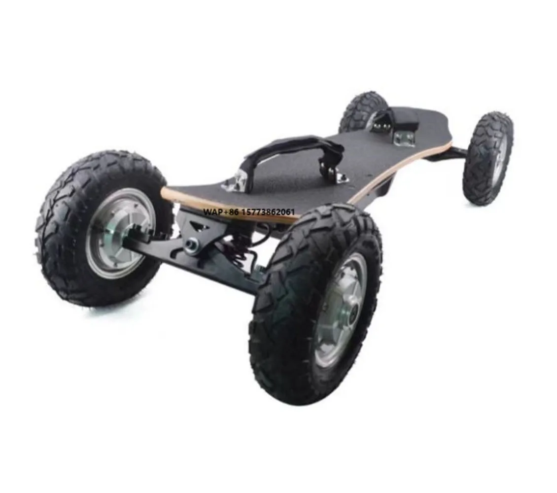 

Electric Skateboard Four-wheel Cross-country Board Adult Boys Dual-drive Long Board Remote Control Inflatable Tire 50km/h 100kg