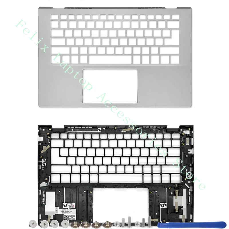 Imagem -04 - Tampa Traseira Lcd para Dell Inspiron 14 5401 5402 5405 Novo Original Case Superior Inferior Prata 0wk1kg