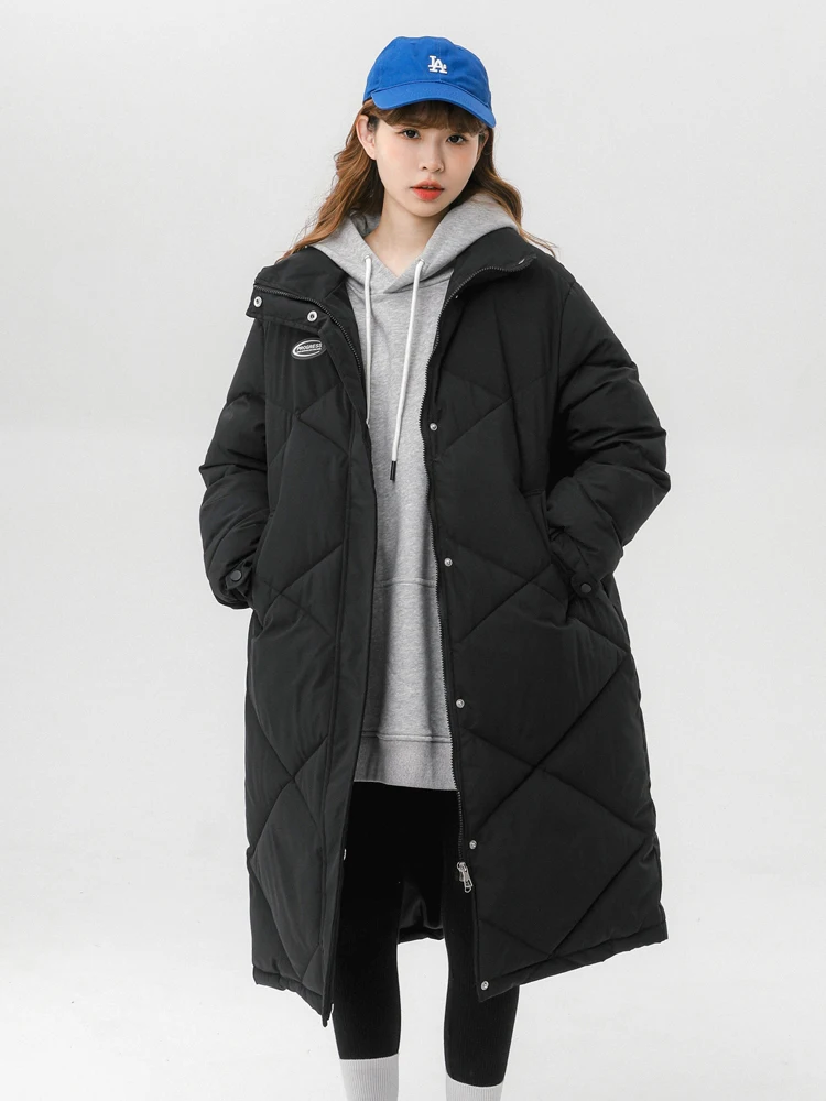 

KBAT Women's Cotton Padded Parkas Snow Coat Winter Long Thick Warm Coats Overcoat Down Coat Puffer Outerwear Femme Parkas