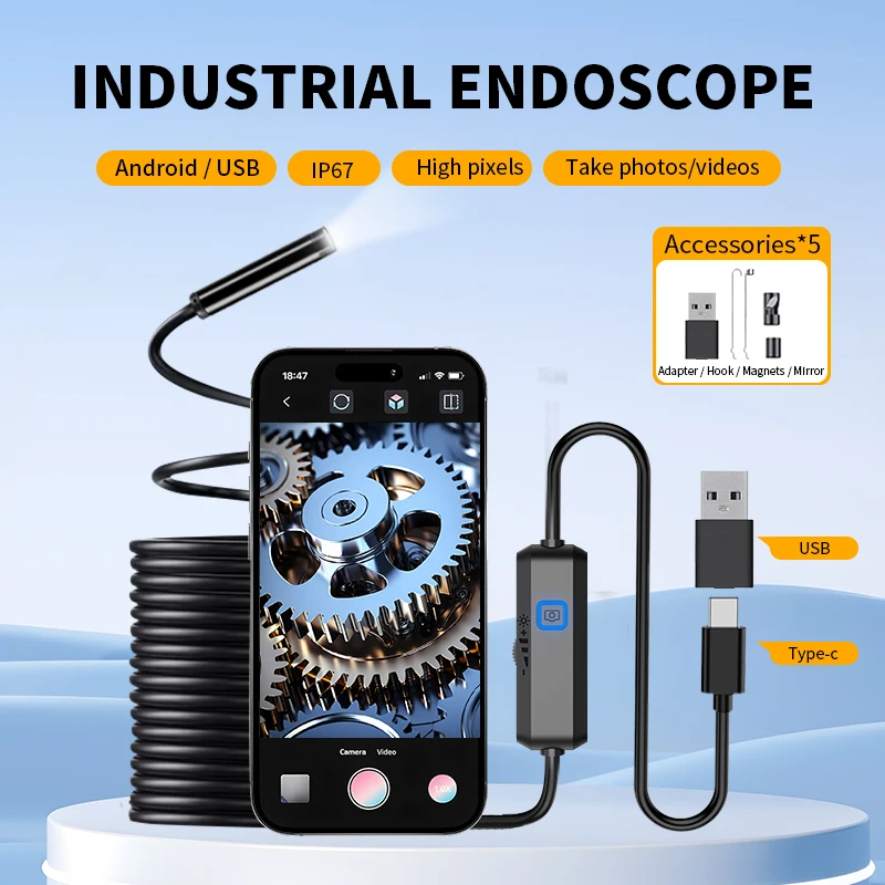 novo-endoscopio-usb-para-telefone-android-otg-camera-de-inspecao-borescope-a-prova-d'Agua-ip67-com-6-luzes-led-para-tipo-c