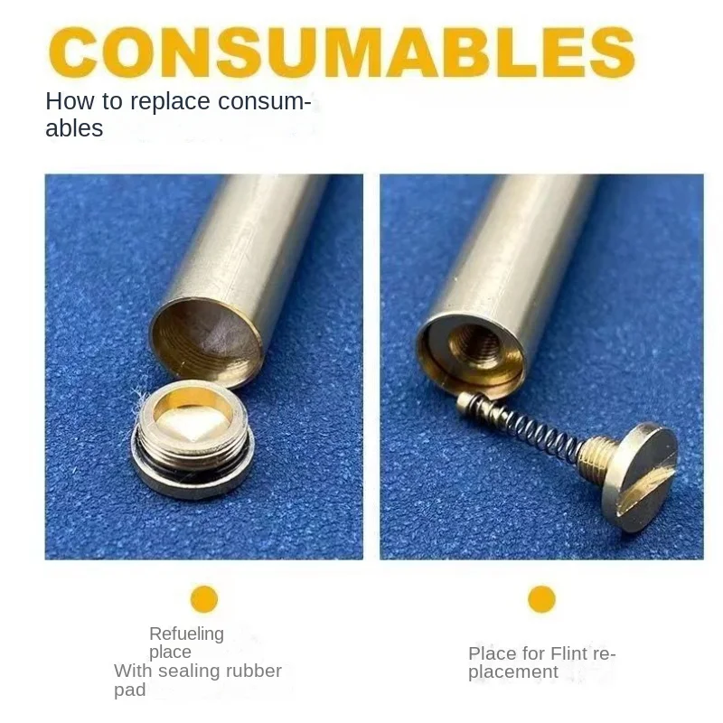 Torch Lighter Can Be Loaded Into Cigarette Box Nunchaku Cylindrical Decompression Grinding Wheel Lighter Mini Stick