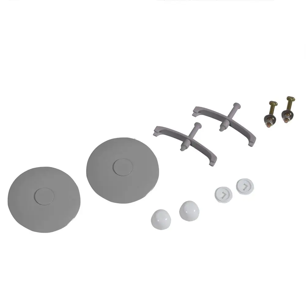 

Toilet Floor Bolts Caps Set Tank Bolts and Washers for Tank to Bowl Connection Toilet Repair Kit