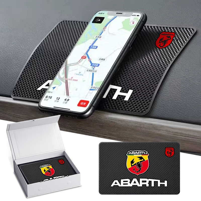 Car Logo New Phone Anti-slip Mat Dashboard Silicone Anti-skid Pad For Abarth BMW M Mercedes Benz Audi Mazda Opel Nismo Nissan