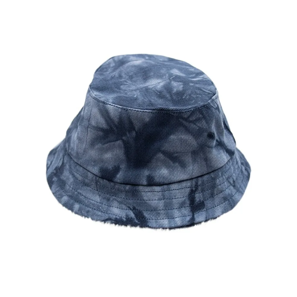 Tie Dyeing Cotton Dolls Color Fisherman Hat Same Style As Celebrities Cute Miniature Bucket Hat Mini Gradient Mini Panama Hat