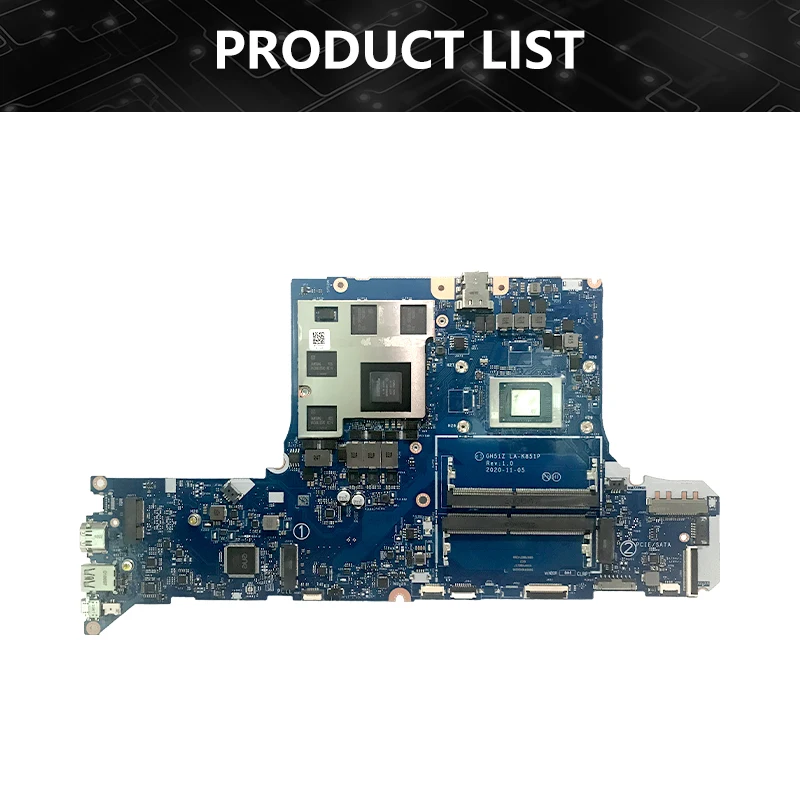 GH51Z LA-K851P Motherboard Für ACER AN517-41 Laptop Mainboard Mit R5-5600H R7-5800H CPU RTX3050 V4G DDR4 Vollständig Getestet