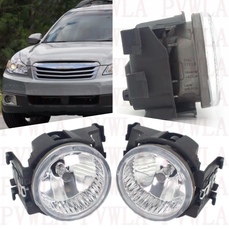 Pair Left And Right Front Bumper Fog Lights Lamp With Halogen Bulbs For Subaru Outback 2010 2011 2012