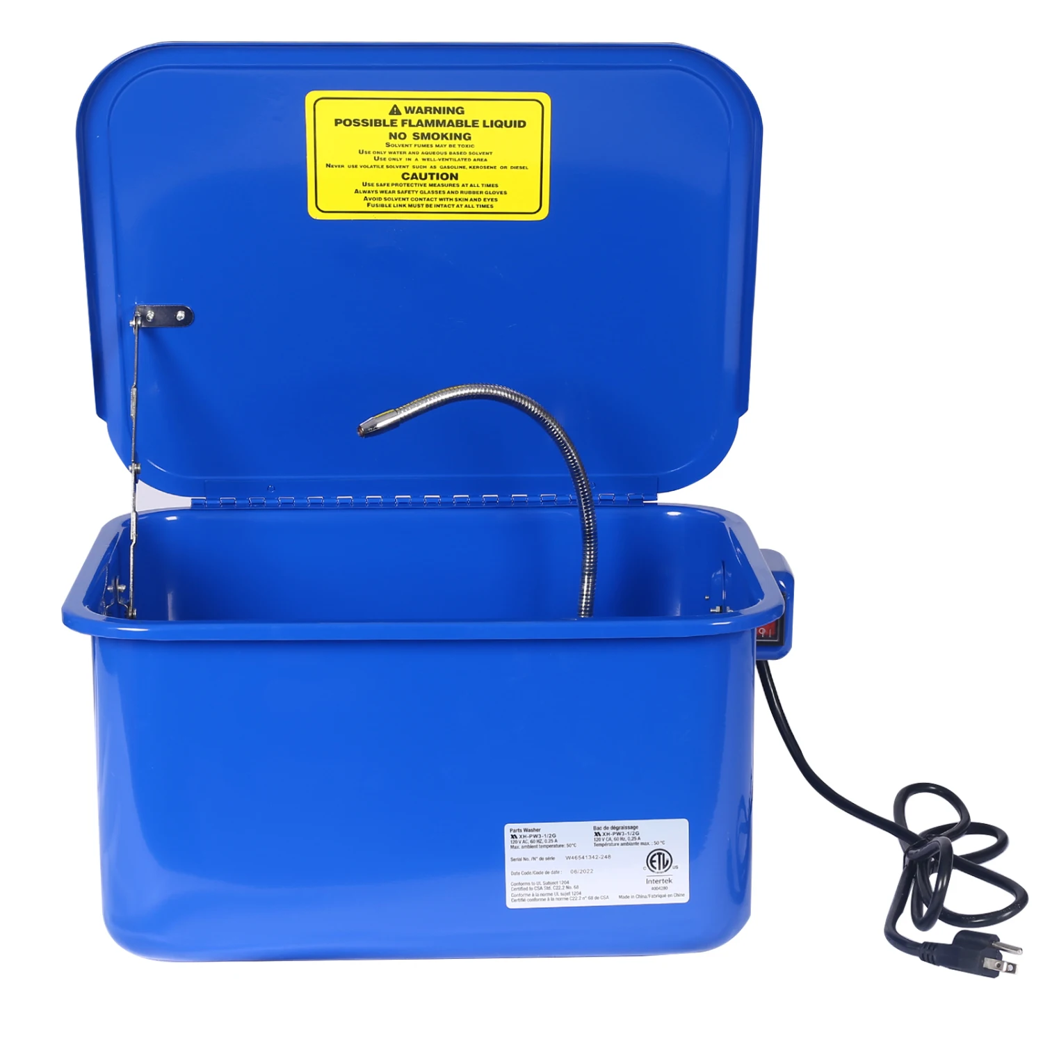 

Cabinet parts washer with 110v pump,3.5 gallon BENCHTOP PARTS WASHER ,AUTOMOTIVE PARTS WASHER ELECTRICAL PUMP