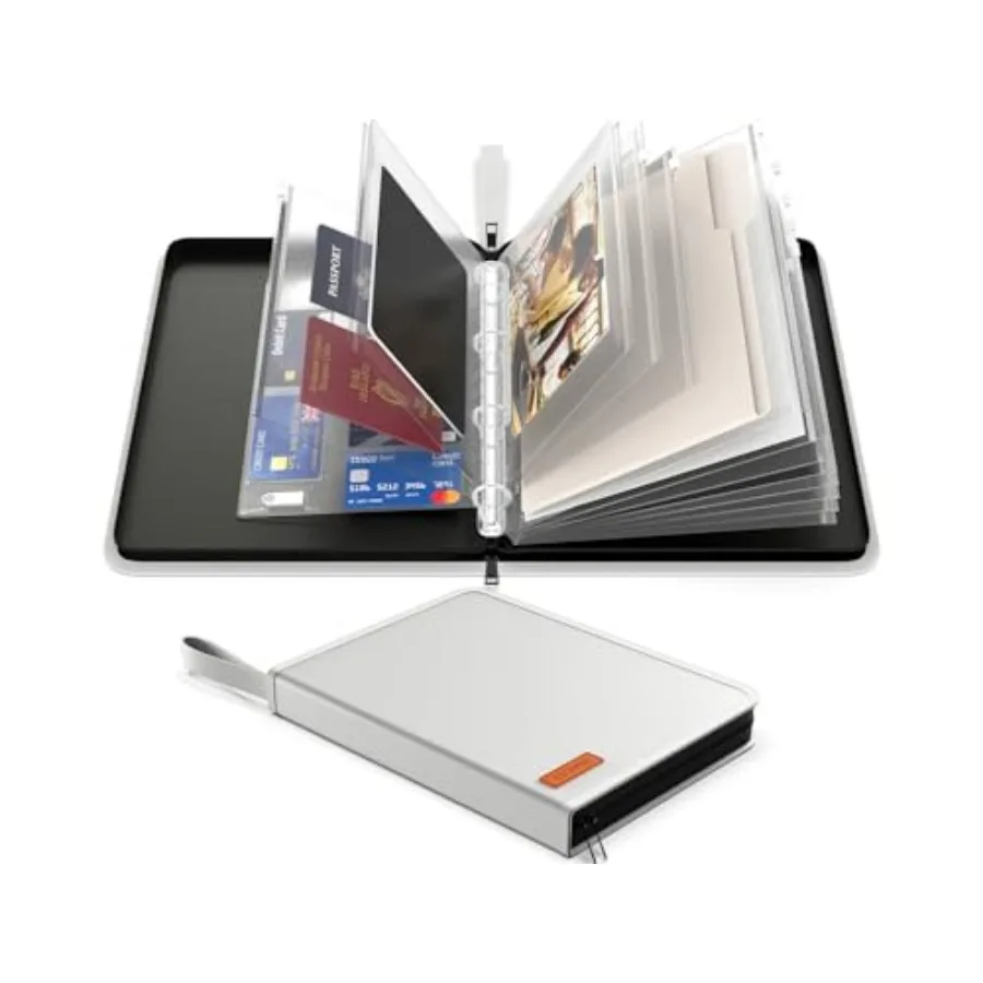 

Огнестойкая водонепроницаемая папка-органайзер на молнии для важных документов, свидетельств о рождении и счетов