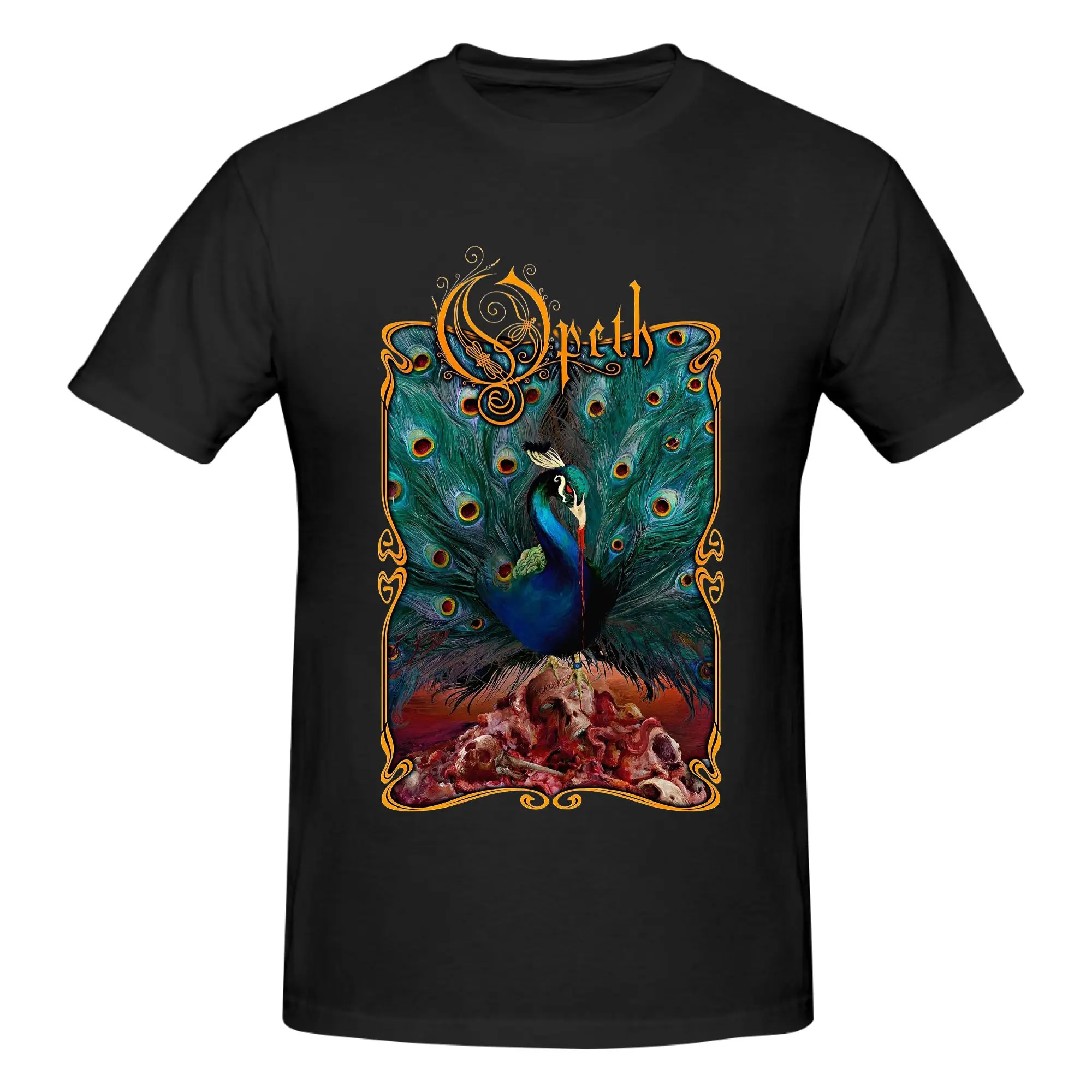 Opeths Logo Death Metal Band 100% Cotton T-Shirt Men's T Shirts Men O-Neck Short Sleeve S-6XL