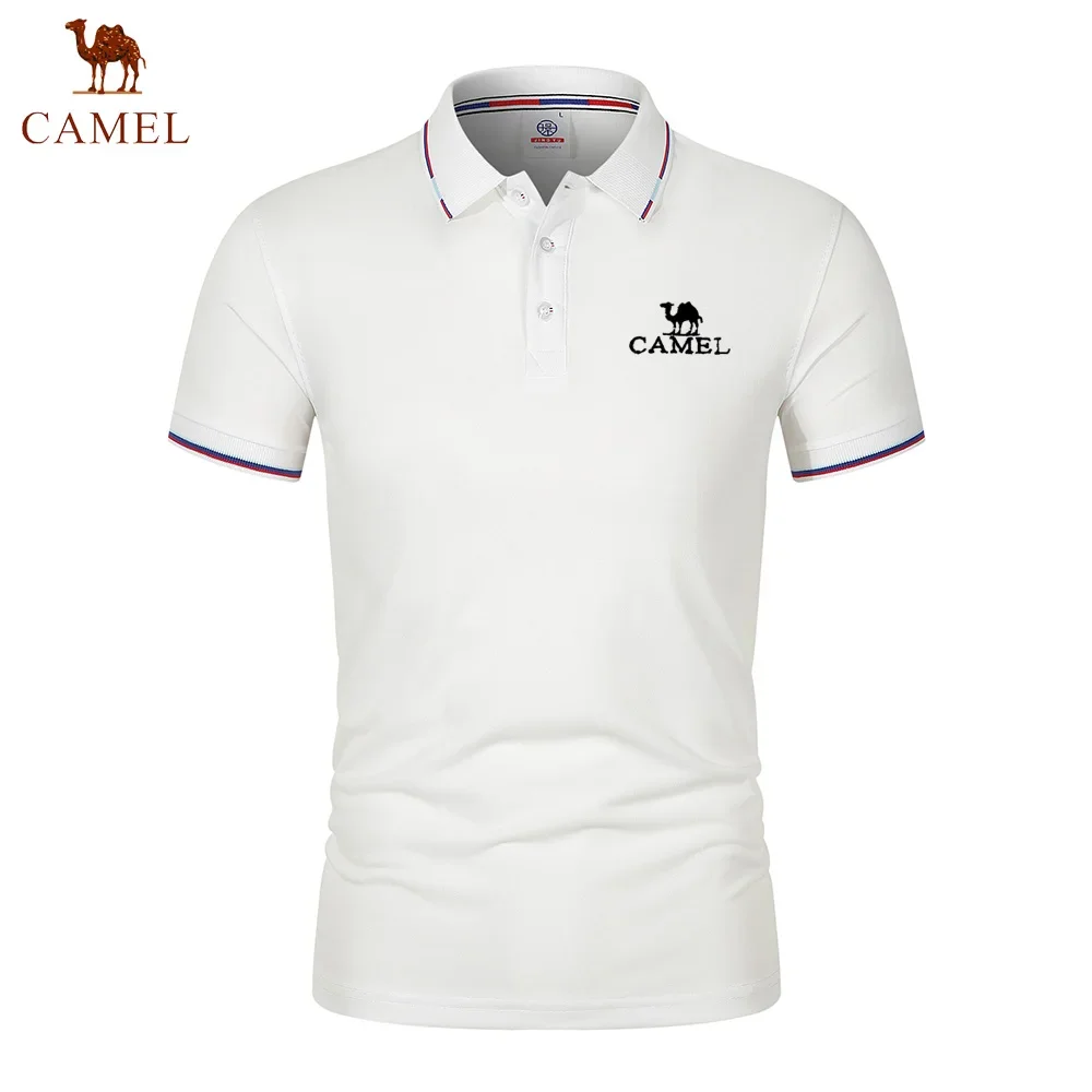 

2024 new camel summer men's clothing quality POLO short sleeve T-shirt Breathable business casual POLO