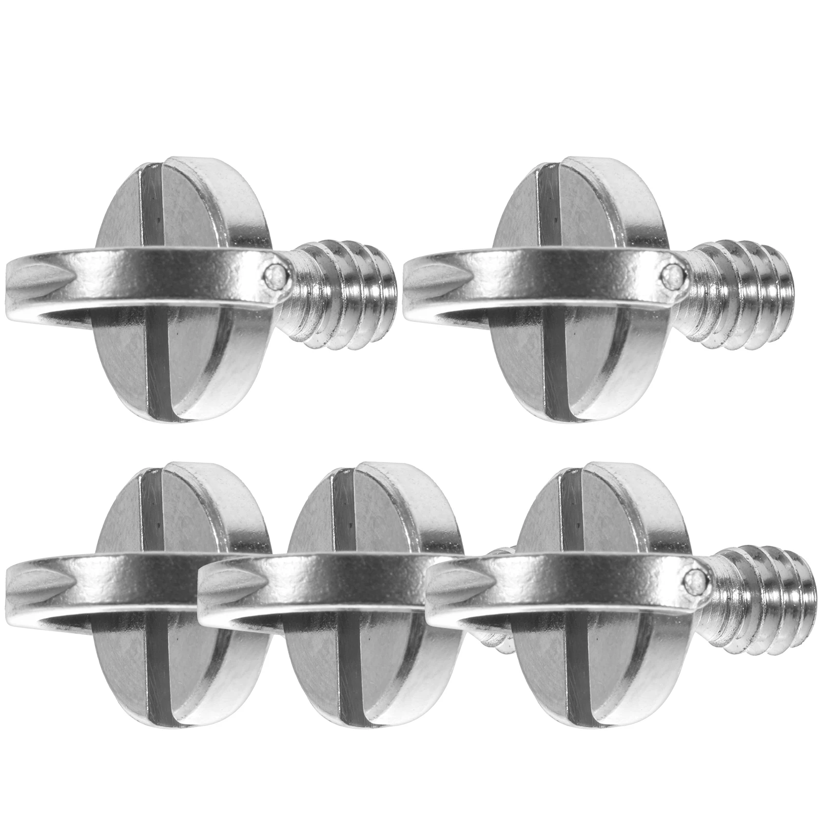 

5pcs Camera Fixing Screw 1/4 D Ring Tripod Mount Quick Release Hinge Plate Monopod QR Board Camera Mounting Accessories