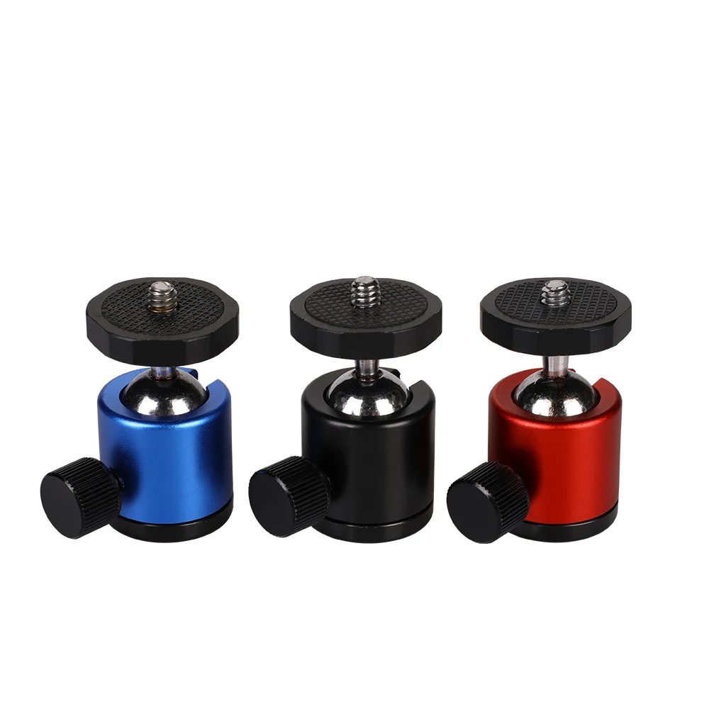 Tripod Ball Head with 1/4 Screw 360 Degree Aluminum Alloy Photography Mini Ballhead Tripod for DSLR Camera