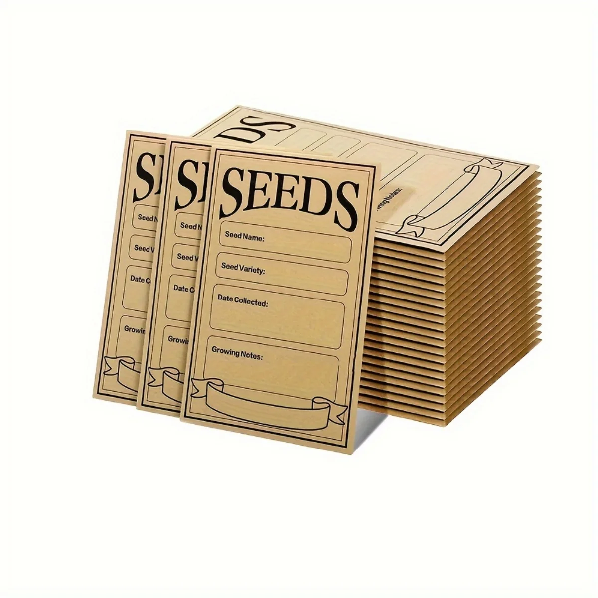 50 pcs seed envelope, seed package 3.14 x 4.72 inches, seed saving, envelope with secure small envelope, sealed envelope to coll