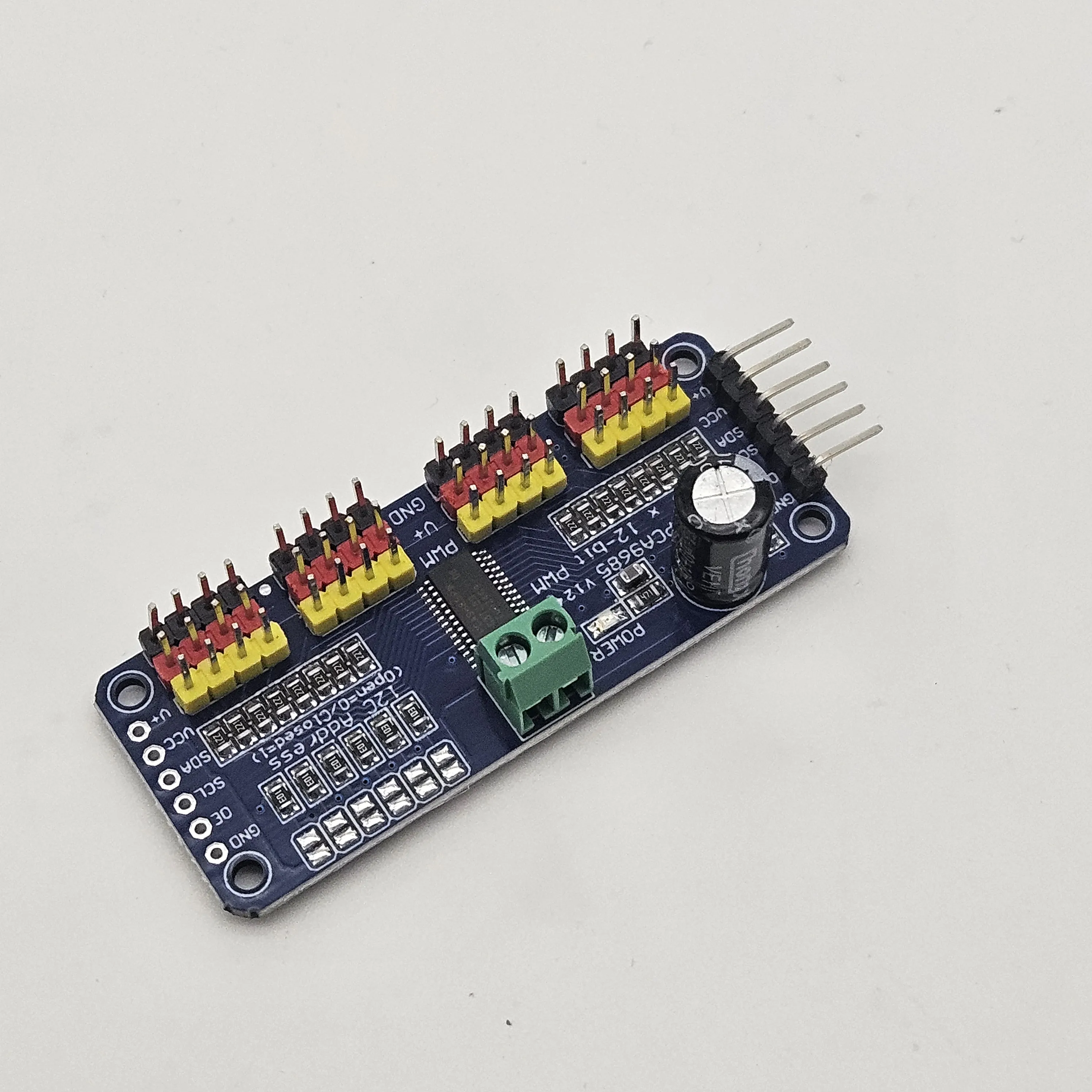 PCA9685 16-kanaals module PWM/servo drive board, servo controller, geschikt voor robotarm, modelauto, smart home