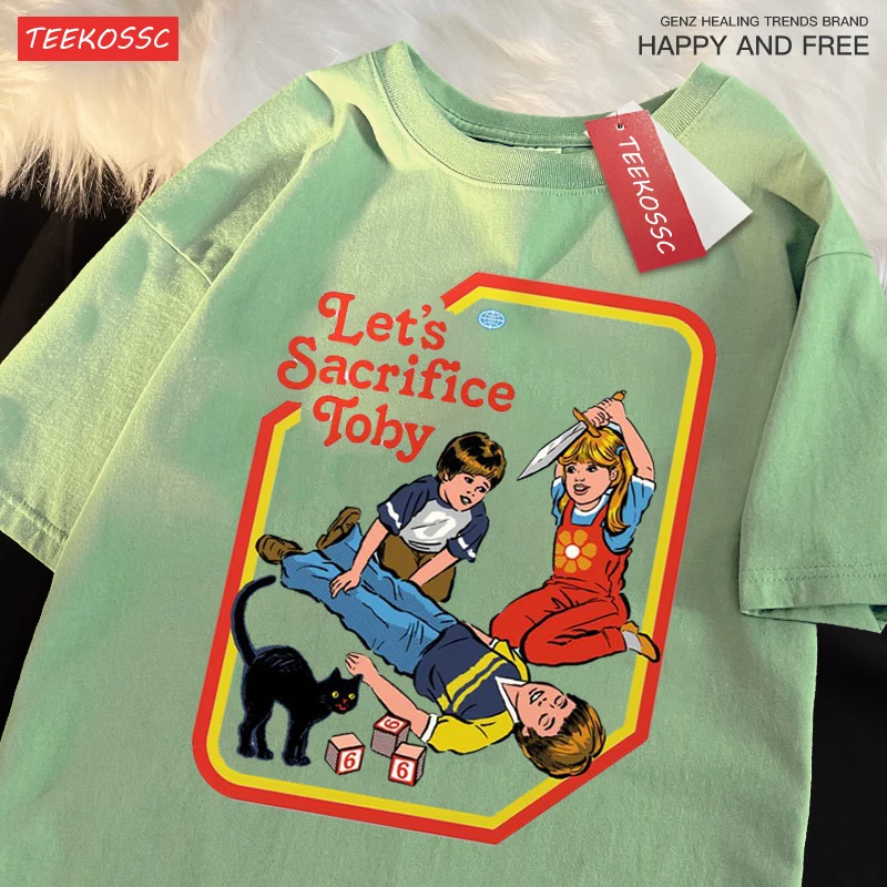 Let'S Sacrifice Toby Funny T-Shirt Men Women Cotton Short Sleeve T-Shirts Casual Breathable Tops Oversize Loose Tee Clothes image 4