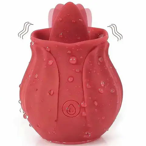 Vibromasseur de langue puissant pour femme, stimulateur de Clitoris Oral, point G Rose, masseur Vagin, Masturbation, jouets sexuels pour adultes pour femmes